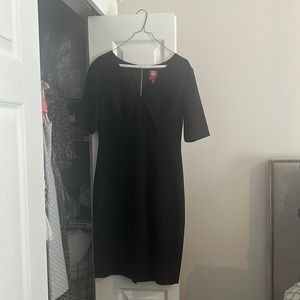 Vince Camuto Size 8 Black Dress